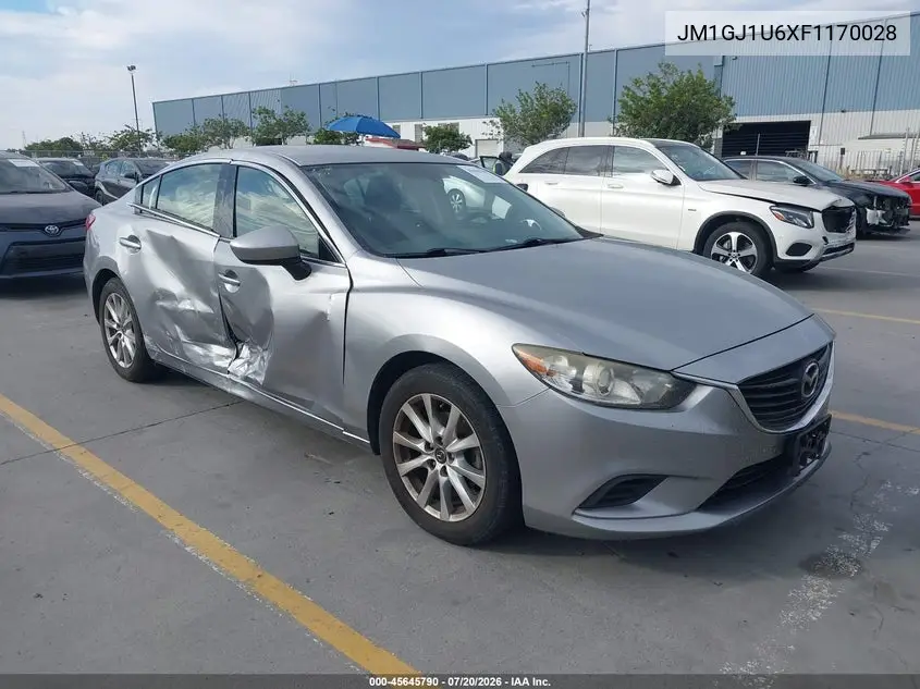 2015 Mazda Mazda6 I Sport VIN: JM1GJ1U6XF1170028 Lot: 45645790