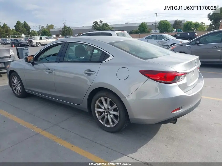 2015 Mazda Mazda6 I Sport VIN: JM1GJ1U6XF1170028 Lot: 45645790