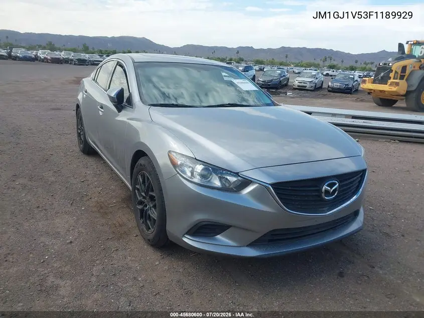 2015 Mazda Mazda6 I Touring VIN: JM1GJ1V53F1189929 Lot: 45680600