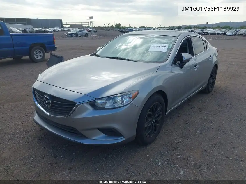 2015 Mazda Mazda6 I Touring VIN: JM1GJ1V53F1189929 Lot: 45680600