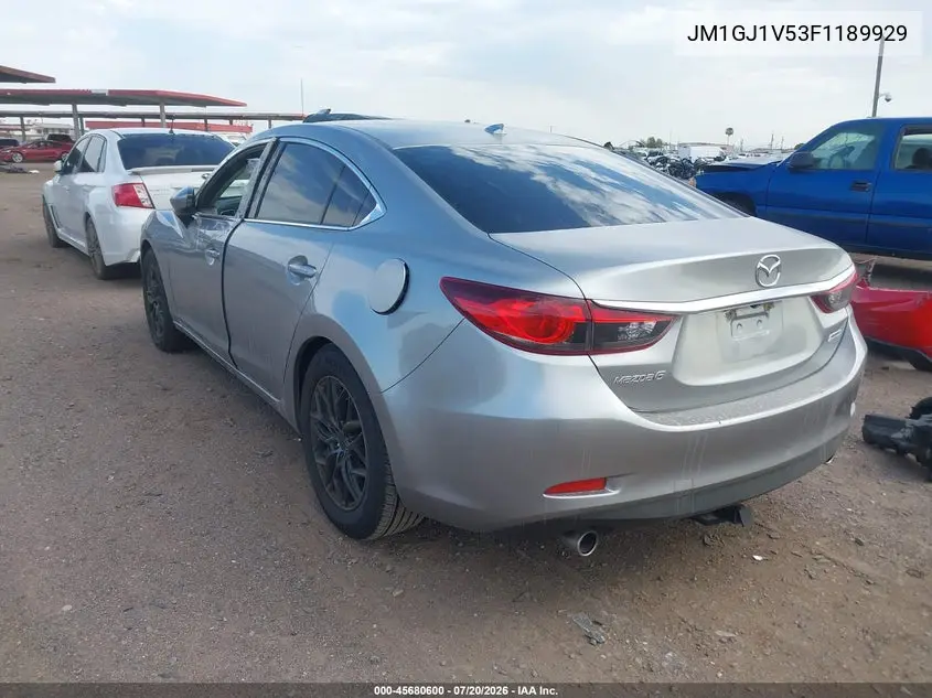 2015 Mazda Mazda6 I Touring VIN: JM1GJ1V53F1189929 Lot: 45680600