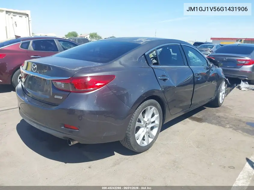 2016 Mazda Mazda6 I Touring VIN: JM1GJ1V56G1431906 Lot: 45242266