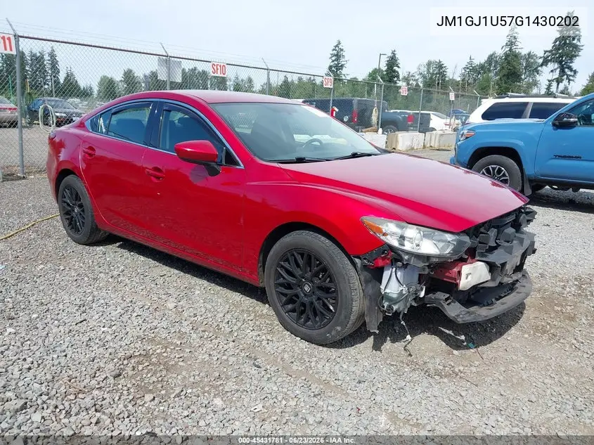 2016 Mazda Mazda6 I Sport VIN: JM1GJ1U57G1430202 Lot: 45431781