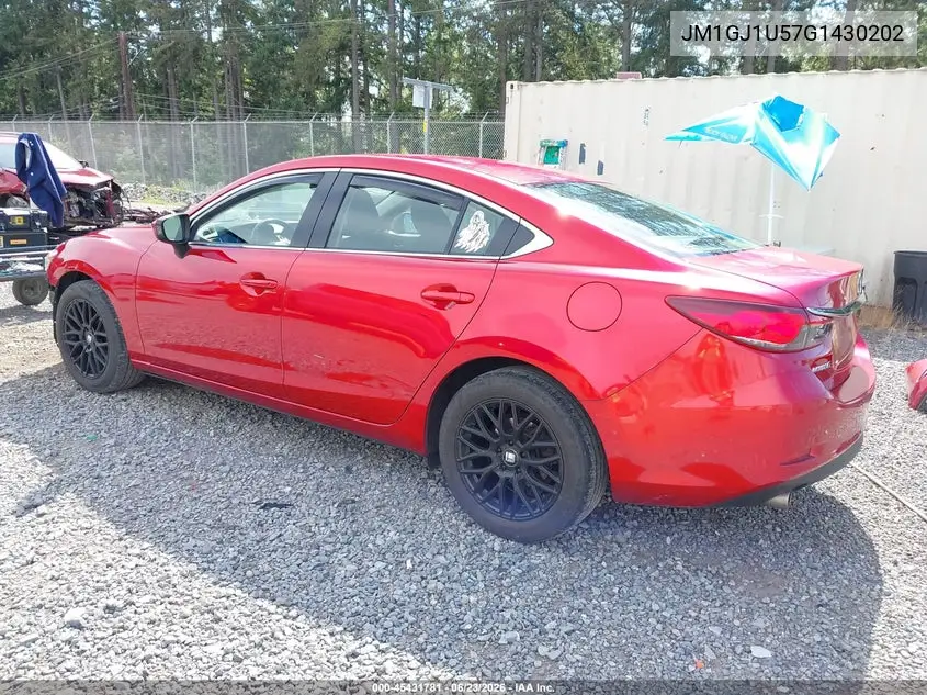 2016 Mazda Mazda6 I Sport VIN: JM1GJ1U57G1430202 Lot: 45431781