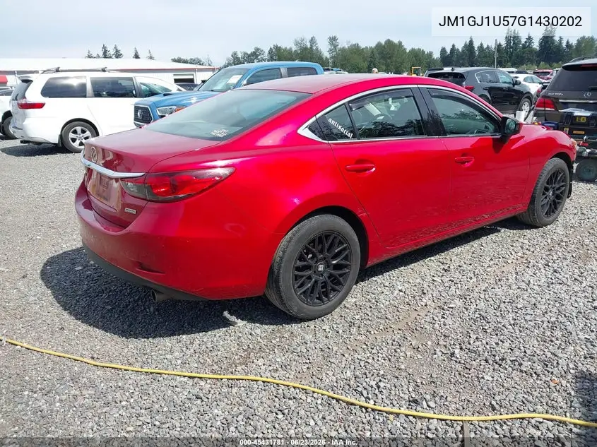 2016 Mazda Mazda6 I Sport VIN: JM1GJ1U57G1430202 Lot: 45431781