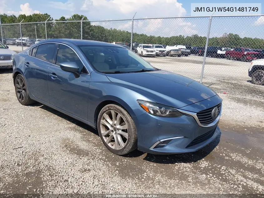 2016 Mazda Mazda6 I Grand Touring VIN: JM1GJ1W54G1481749 Lot: 45560158