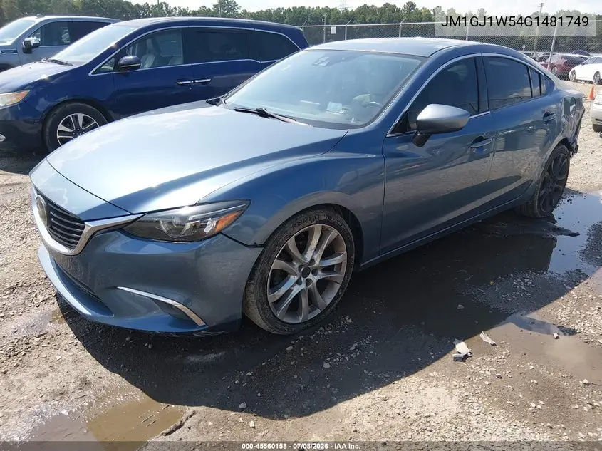 2016 Mazda Mazda6 I Grand Touring VIN: JM1GJ1W54G1481749 Lot: 45560158