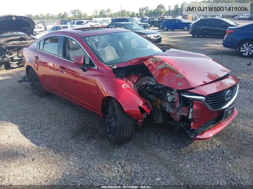 2016 Mazda Mazda6 I Grand Touring VIN: JM1GJ1W50G1419006 Lot: 45584229