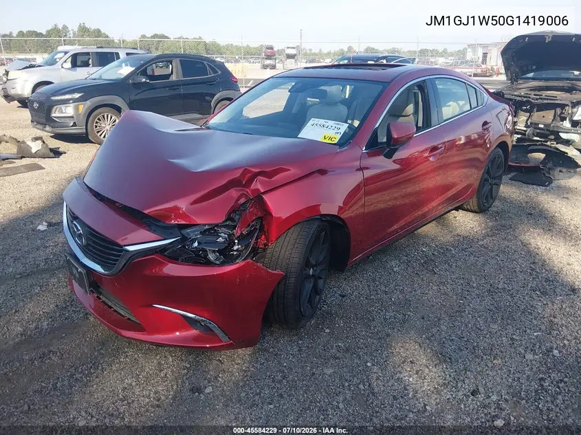 2016 Mazda Mazda6 I Grand Touring VIN: JM1GJ1W50G1419006 Lot: 45584229