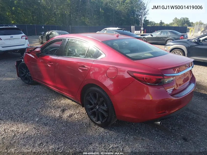 2016 Mazda Mazda6 I Grand Touring VIN: JM1GJ1W50G1419006 Lot: 45584229