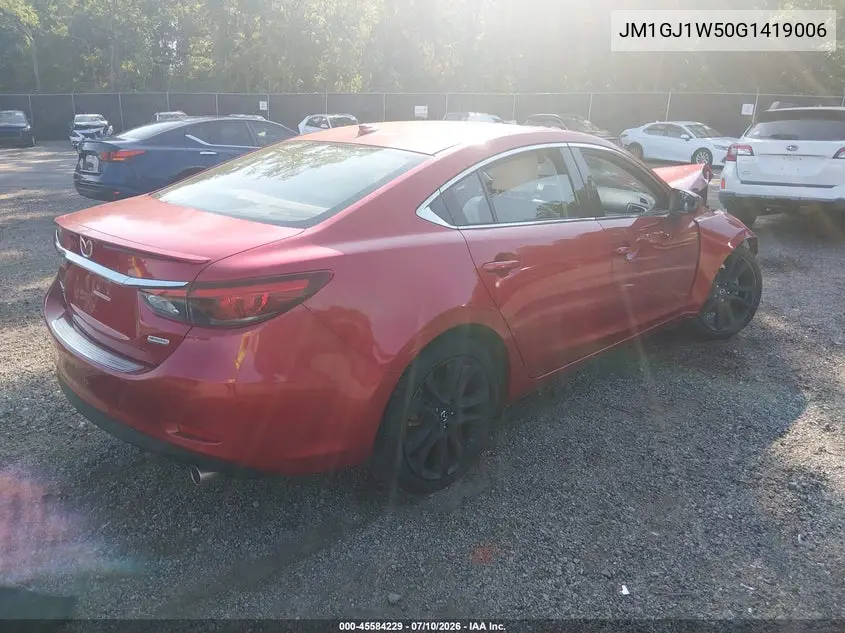 2016 Mazda Mazda6 I Grand Touring VIN: JM1GJ1W50G1419006 Lot: 45584229