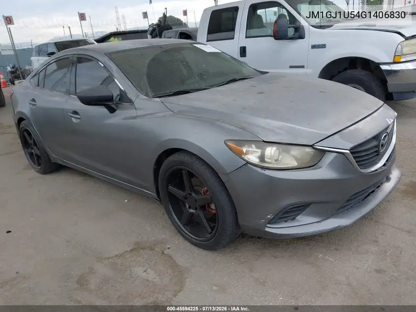 2016 Mazda Mazda6 I Sport VIN: JM1GJ1U54G1406830 Lot: 45594225