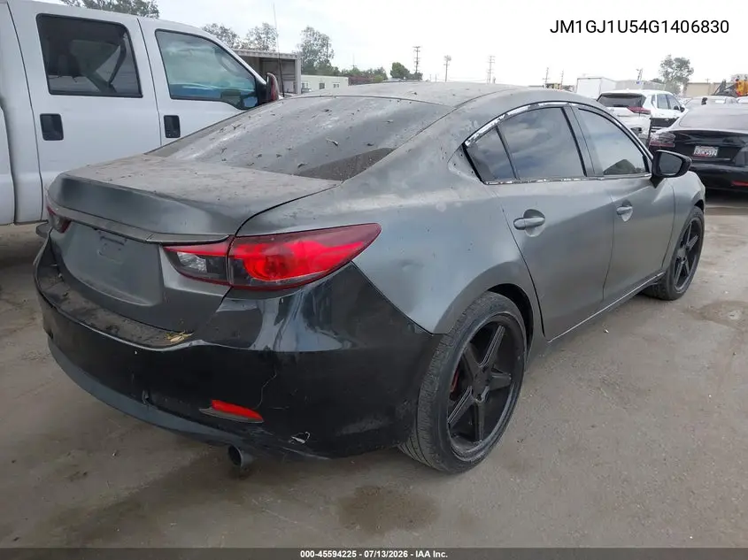 2016 Mazda Mazda6 I Sport VIN: JM1GJ1U54G1406830 Lot: 45594225