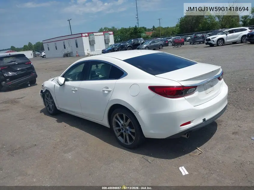 2016 Mazda Mazda6 I Grand Touring VIN: JM1GJ1W59G1418694 Lot: 45598857