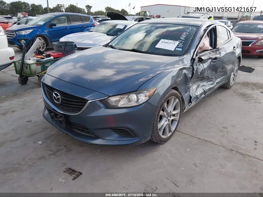 2016 Mazda Mazda6 I Touring VIN: JM1GJ1V55G1421657 Lot: 45602975