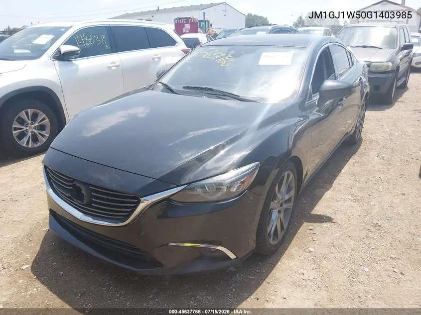 2016 Mazda Mazda6 I Grand Touring VIN: JM1GJ1W50G1403985 Lot: 45637766