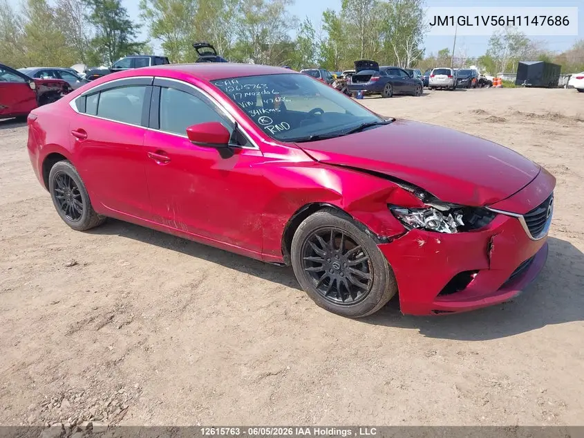 2017 Mazda 6 Touring VIN: JM1GL1V56H1147686 Lot: 12615763