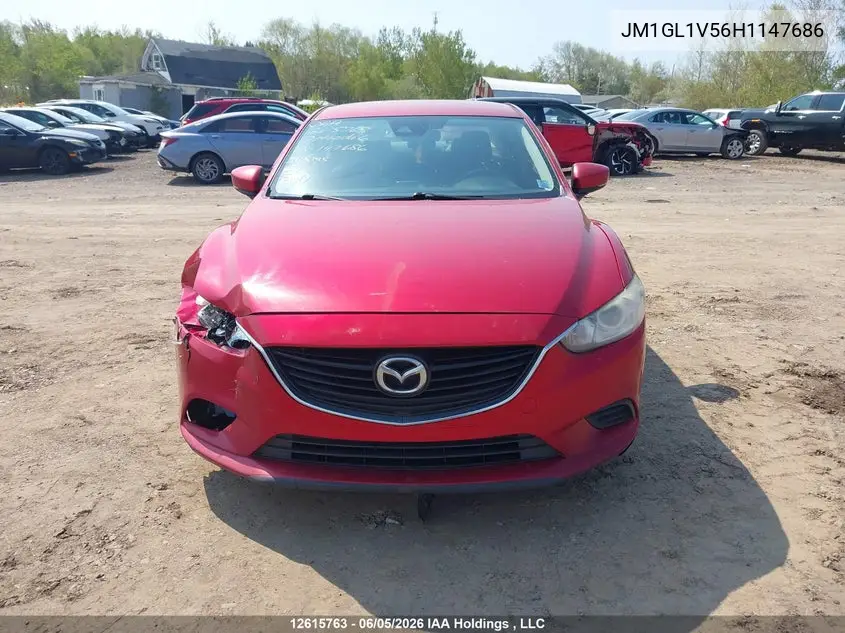 2017 Mazda 6 Touring VIN: JM1GL1V56H1147686 Lot: 12615763