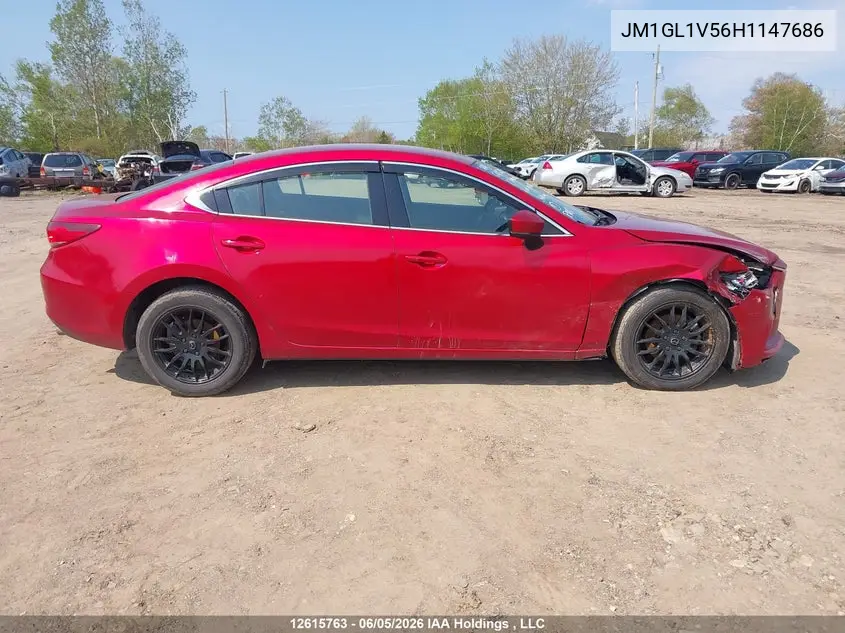 2017 Mazda 6 Touring VIN: JM1GL1V56H1147686 Lot: 12615763