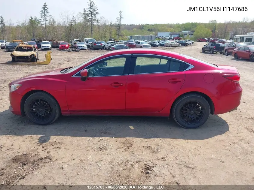 2017 Mazda 6 Touring VIN: JM1GL1V56H1147686 Lot: 12615763