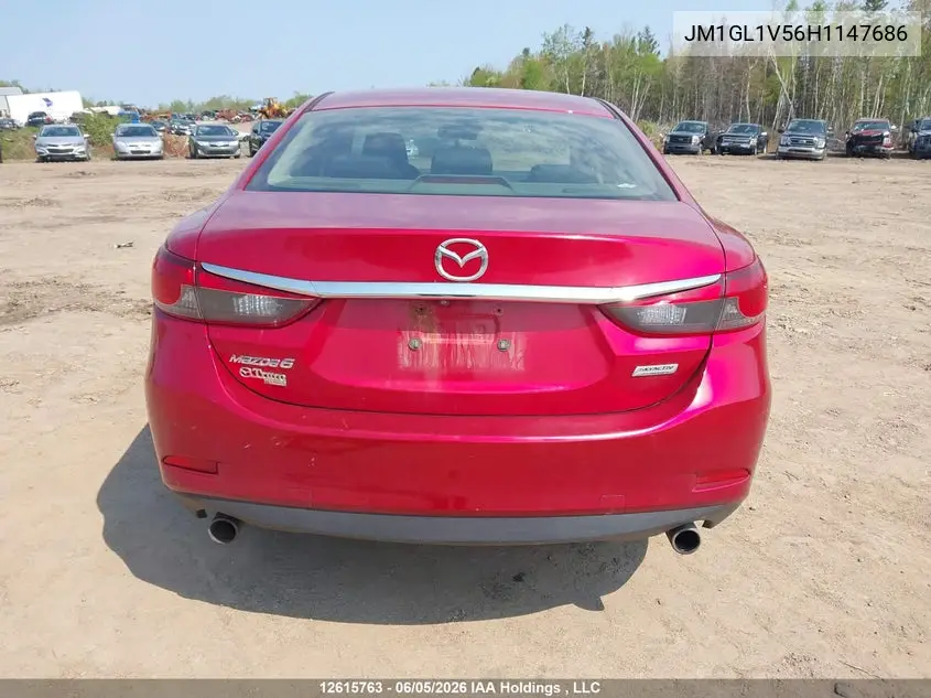 2017 Mazda 6 Touring VIN: JM1GL1V56H1147686 Lot: 12615763