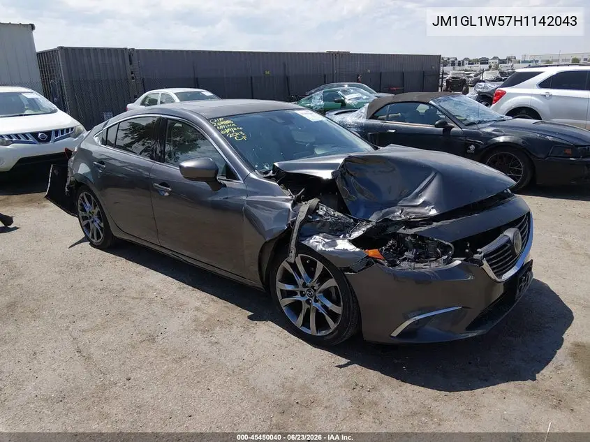 2017 Mazda Mazda6 Grand Touring VIN: JM1GL1W57H1142043 Lot: 45450040
