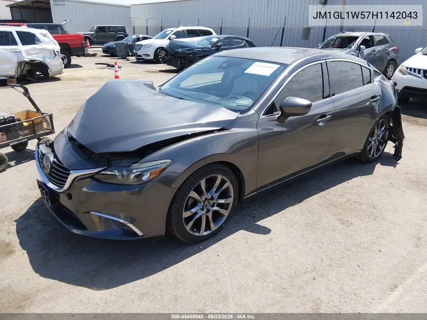 2017 Mazda Mazda6 Grand Touring VIN: JM1GL1W57H1142043 Lot: 45450040