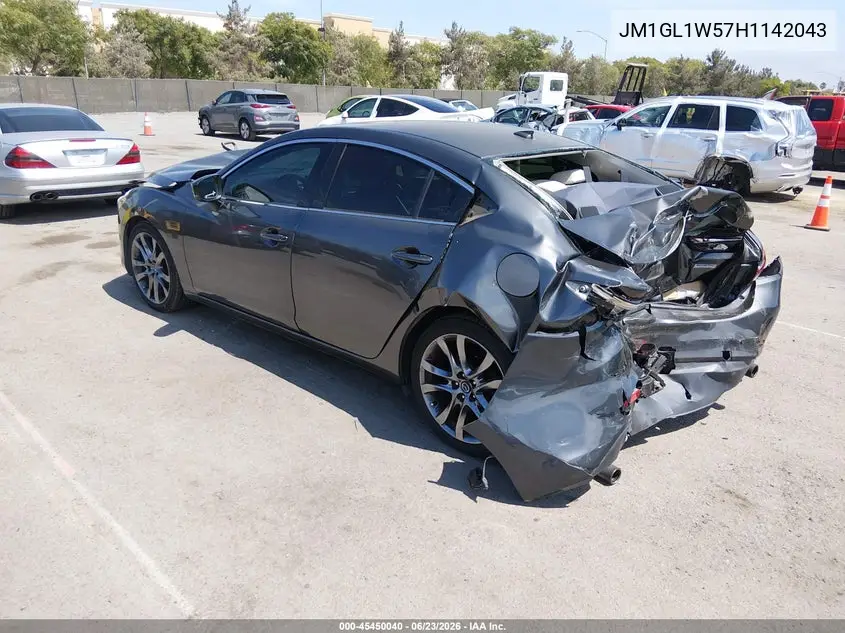 2017 Mazda Mazda6 Grand Touring VIN: JM1GL1W57H1142043 Lot: 45450040