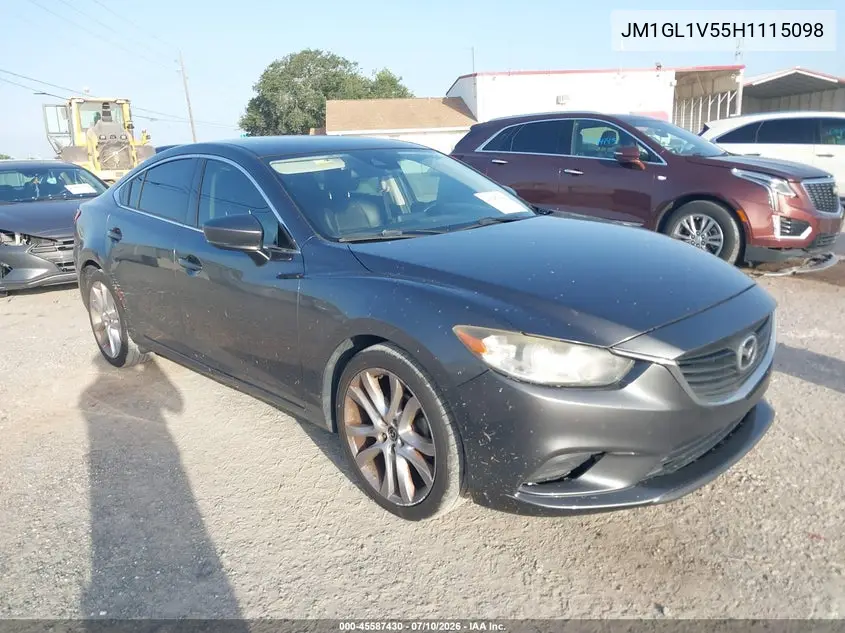 2017 Mazda Mazda6 Touring VIN: JM1GL1V55H1115098 Lot: 45587430