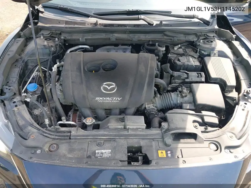 2017 Mazda Mazda6 Touring VIN: JM1GL1V53H1145202 Lot: 45598814
