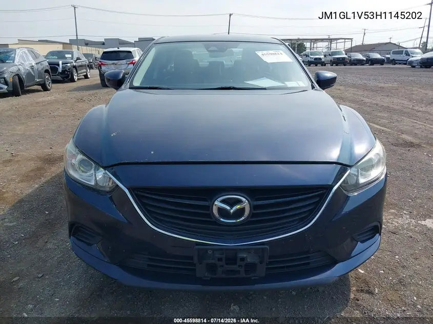 2017 Mazda Mazda6 Touring VIN: JM1GL1V53H1145202 Lot: 45598814