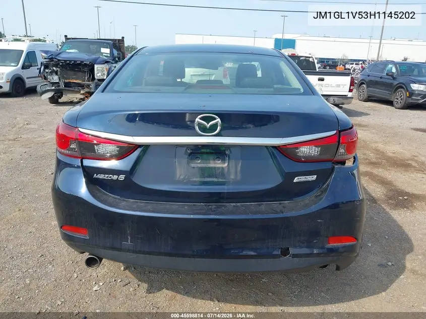 2017 Mazda Mazda6 Touring VIN: JM1GL1V53H1145202 Lot: 45598814