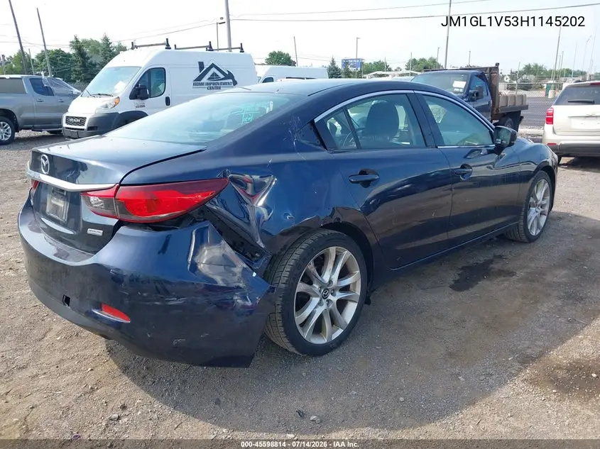 2017 Mazda Mazda6 Touring VIN: JM1GL1V53H1145202 Lot: 45598814