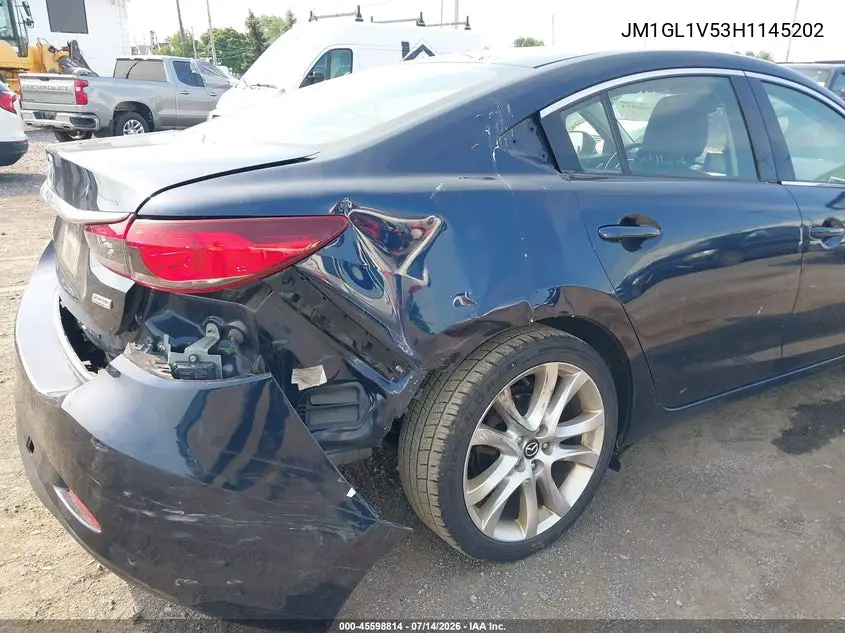 2017 Mazda Mazda6 Touring VIN: JM1GL1V53H1145202 Lot: 45598814