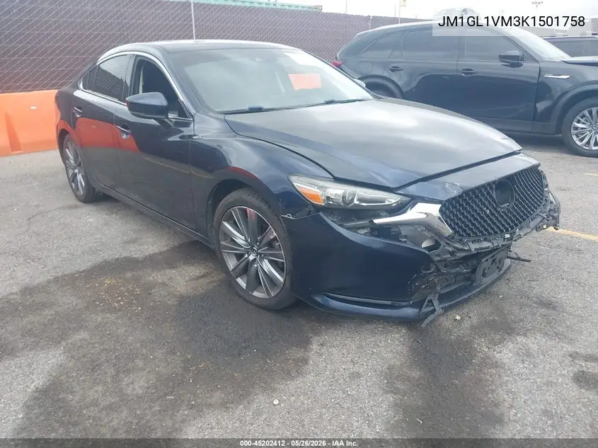 2019 Mazda Mazda6 Touring VIN: JM1GL1VM3K1501758 Lot: 45202412