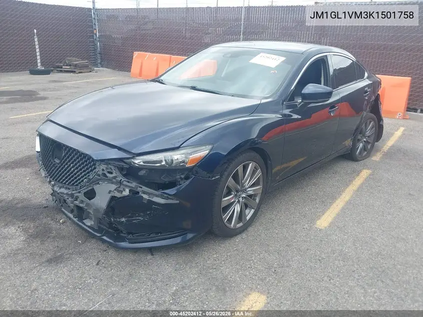 2019 Mazda Mazda6 Touring VIN: JM1GL1VM3K1501758 Lot: 45202412