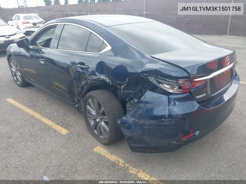 2019 Mazda Mazda6 Touring VIN: JM1GL1VM3K1501758 Lot: 45202412