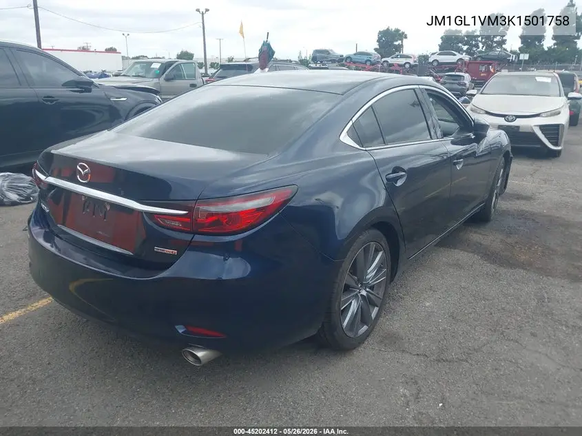 2019 Mazda Mazda6 Touring VIN: JM1GL1VM3K1501758 Lot: 45202412