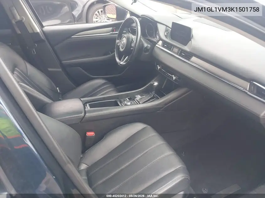 2019 Mazda Mazda6 Touring VIN: JM1GL1VM3K1501758 Lot: 45202412