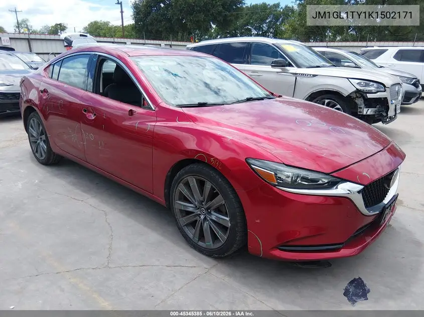 2019 Mazda Mazda6 Grand Touring VIN: JM1GL1TY1K1502171 Lot: 45345385