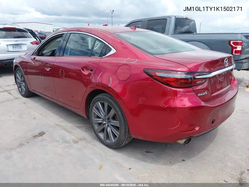 2019 Mazda Mazda6 Grand Touring VIN: JM1GL1TY1K1502171 Lot: 45345385