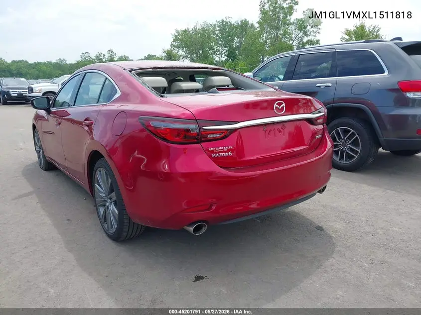 2020 Mazda Mazda6 Touring VIN: JM1GL1VMXL1511818 Lot: 45201791