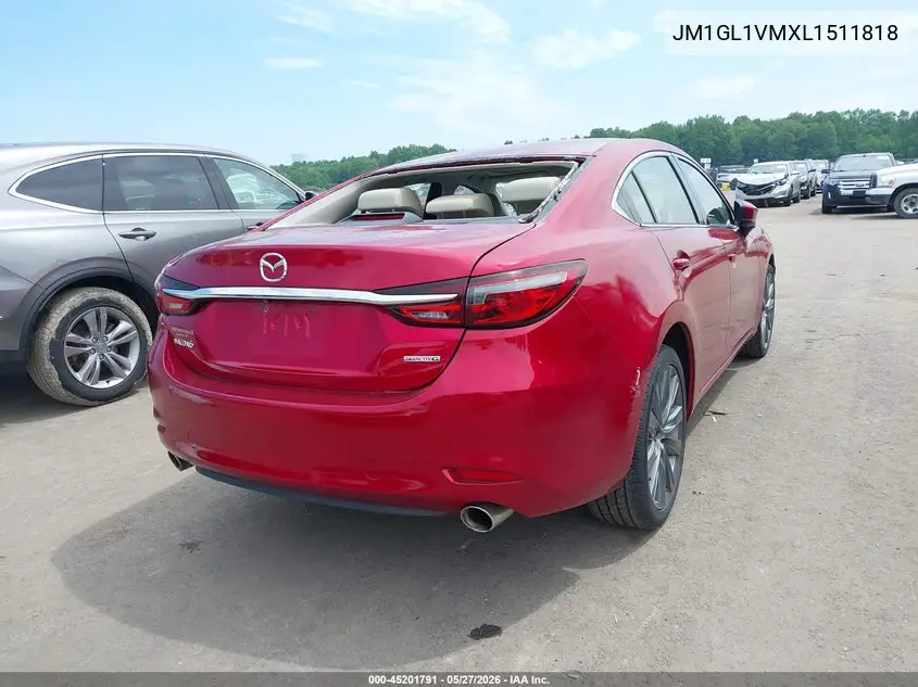 2020 Mazda Mazda6 Touring VIN: JM1GL1VMXL1511818 Lot: 45201791