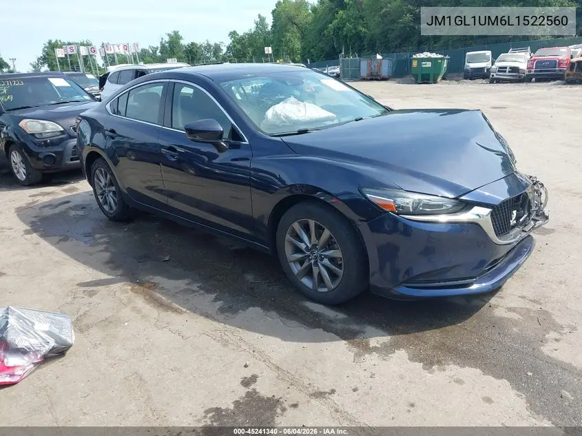 2020 Mazda Mazda6 Sport VIN: JM1GL1UM6L1522560 Lot: 45241340