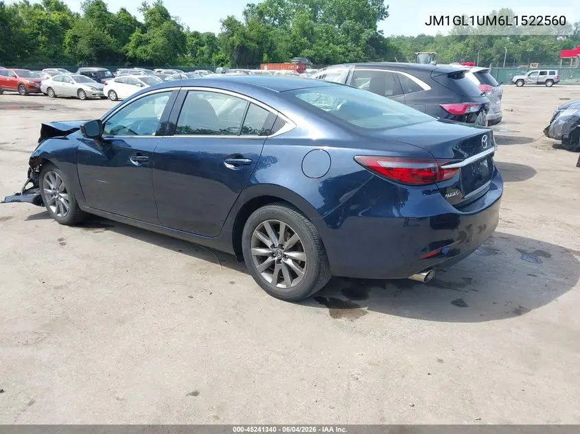 2020 Mazda Mazda6 Sport VIN: JM1GL1UM6L1522560 Lot: 45241340