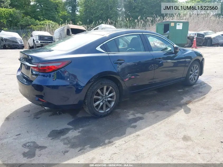 2020 Mazda Mazda6 Sport VIN: JM1GL1UM6L1522560 Lot: 45241340