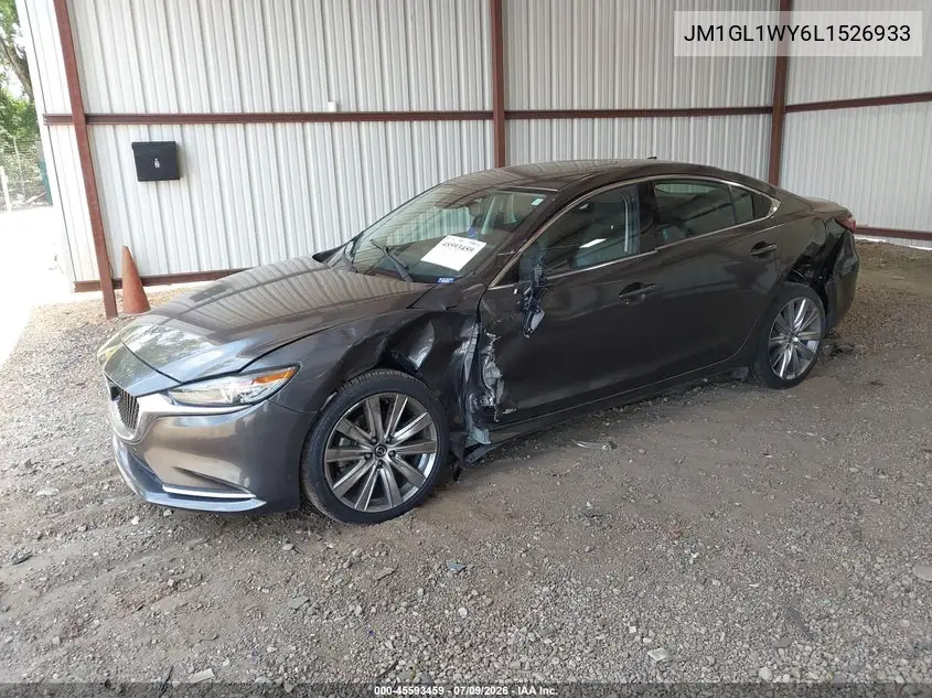 2020 Mazda Mazda6 Grand Touring Reserve VIN: JM1GL1WY6L1526933 Lot: 45593459