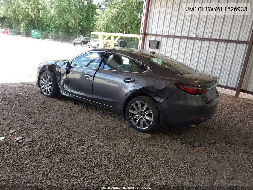 2020 Mazda Mazda6 Grand Touring Reserve VIN: JM1GL1WY6L1526933 Lot: 45593459