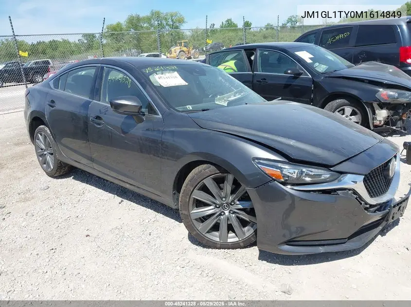 2021 Mazda Mazda6 Grand Touring VIN: JM1GL1TY0M1614849 Lot: 45241328