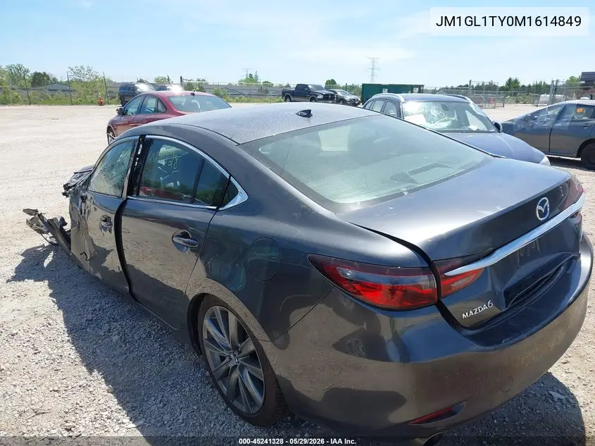 2021 Mazda Mazda6 Grand Touring VIN: JM1GL1TY0M1614849 Lot: 45241328